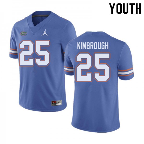 Jordan Brand Youth #25 Chester Kimbrough Florida Gators College Football Jersey Blue